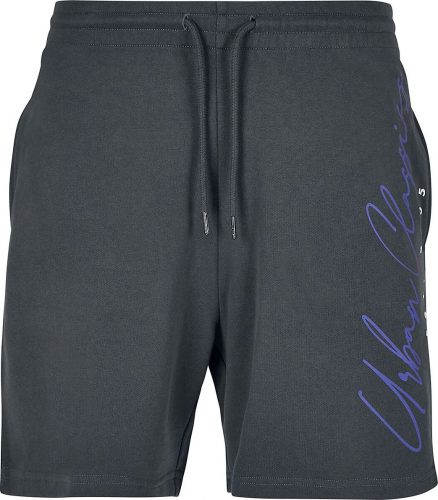 Urban Classics Script Logo Sweat Shorts Teplákové šortky charcoal