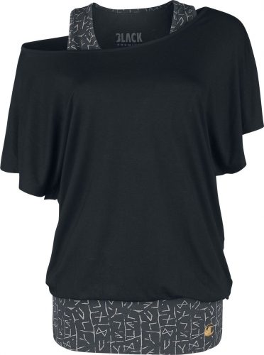 Black Premium by EMP Dámské tričko cerná/šedá
