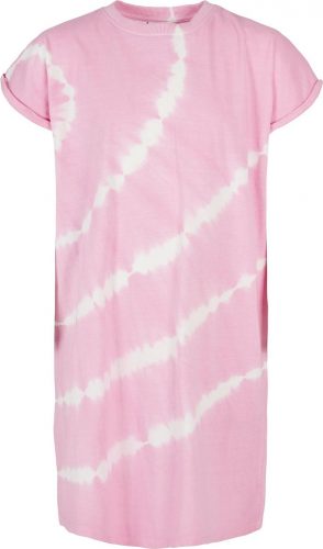 Urban Classics Girls Tie Dye Dress detské šaty růžová