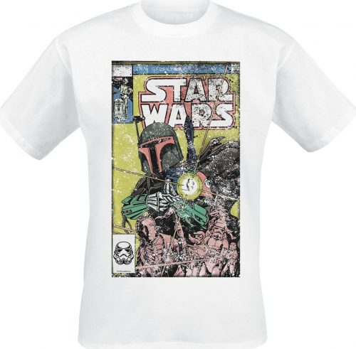 Star Wars Boba Fett Tričko bílá