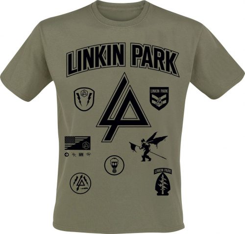 Linkin Park Patches Tričko olivová