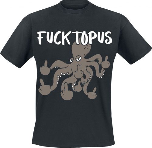 Tierisch Fucktopus Tričko černá