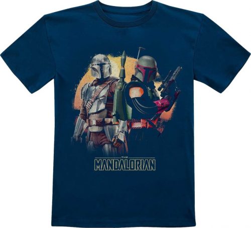 Star Wars Kids - The Madalorian - Double Trouble detské tricko modrá