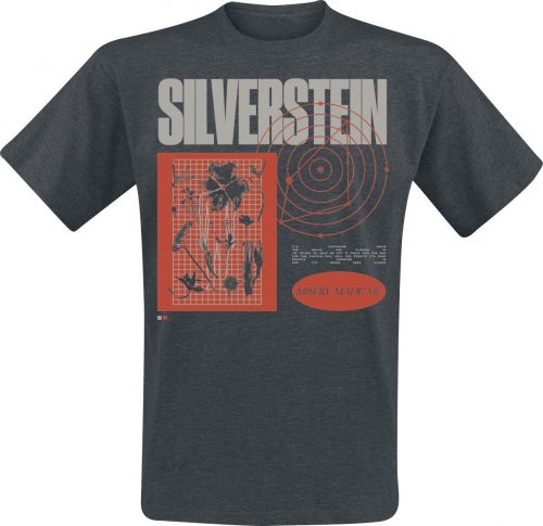 Silverstein Flowers Tričko tmavě šedá