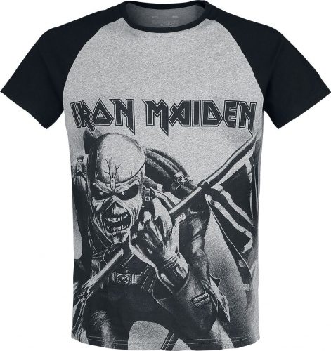 Iron Maiden EMP Signature Collection Tričko světlešedá melírovaná/čierna