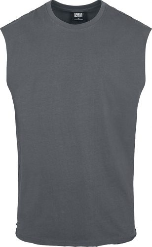 Urban Classics Open Edge Sleeveless Tee Tank top charcoal