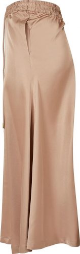 Urban Classics Ladies Satin Midi Skirt Sukně béžová