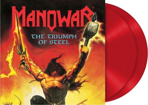 Manowar Triumph of steel 2-LP červená