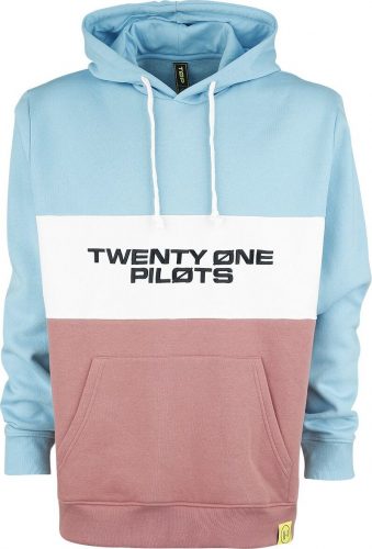 Twenty One Pilots Color Block Logo Mikina s kapucí vícebarevný