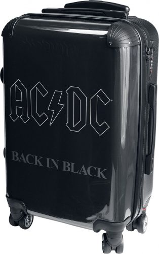 AC/DC Back in Black Taška/kufr na kolečkách cerná/bílá