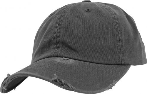 Flexfit Low Profile Destroyed Cap Straback čepice tmavě šedá