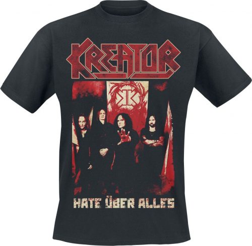 Kreator Hate Über Alles Photo Tričko černá