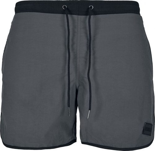 Urban Classics Retro Swimshorts Pánské plavky charcoal