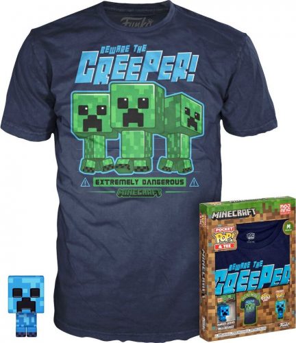 Minecraft Charged Creeper Pocket Pop! & tričko Sberatelská postava standard