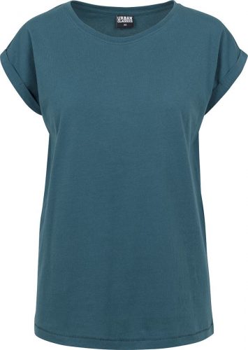 Urban Classics Ladies Extended Shoulder Tee Dámské tričko petrolejová