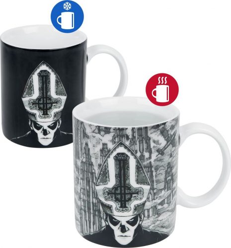 Ghost Tasse mit Thermoeffekt Hrnek černá