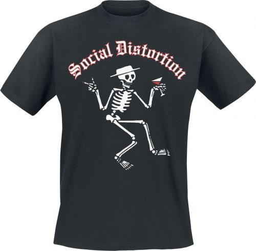 Social Distortion Skelly Logo Tričko černá