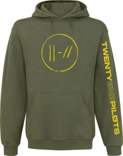 Twenty One Pilots Jumpseal Mikina s kapucí olivová