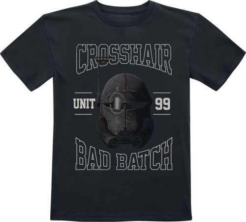 Star Wars Kids - The Bad Batch - Crosshair detské tricko černá