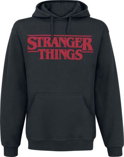 Stranger Things Classic Logo Mikina s kapucí černá