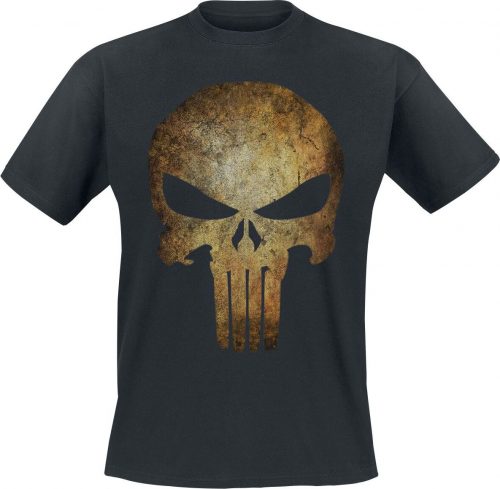 The Punisher Real Skull Tričko černá