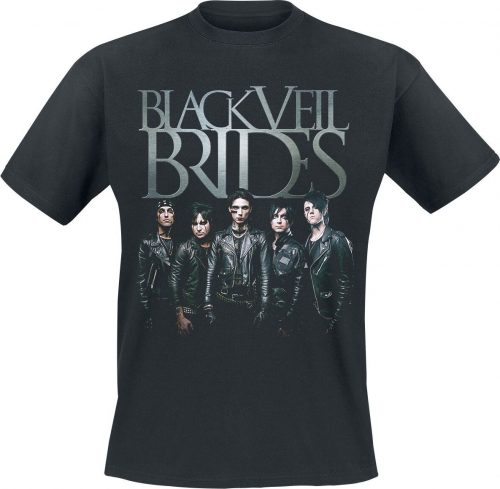 Black Veil Brides Group Photo Tričko černá