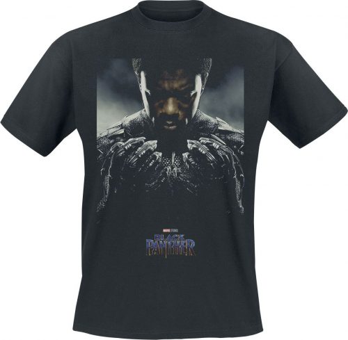 Black Panther T'Challa Tričko černá