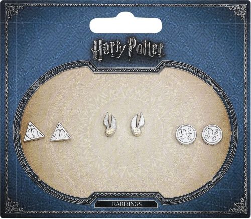 Harry Potter Symbols sada náušnic stríbrná