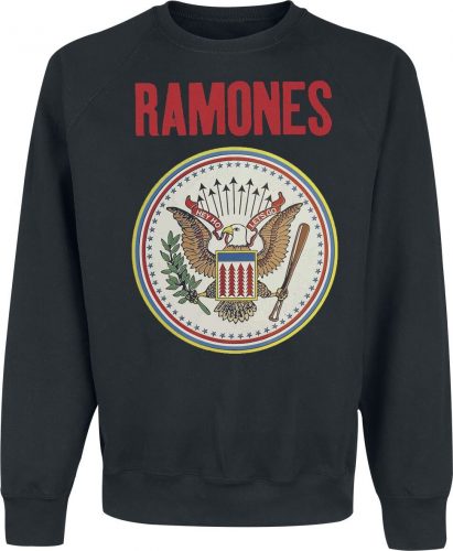 Ramones Seal Red Font Mikina černá