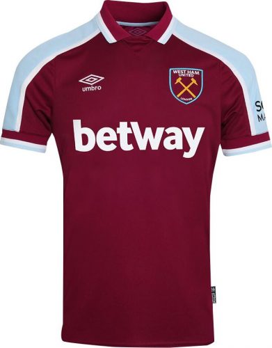 West Ham United Domácí dres 21/22 Dres pro fanoušky bordová