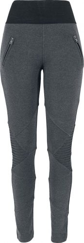 Urban Classics Ladies Interlock High Waist Leggings Leginy charcoal