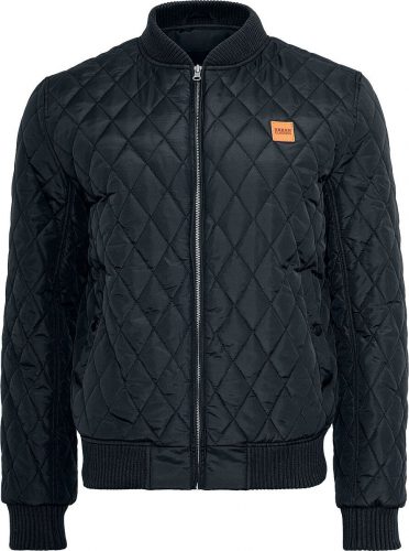 Urban Classics Diamond Quilt Nylon Jacket Bunda černá