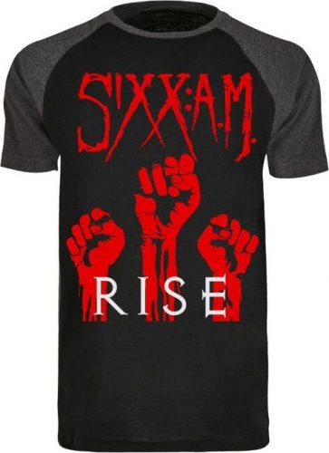 Sixx: A.M. Rise Fists Tričko cerná/šedá