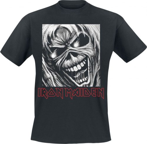 Iron Maiden Square Face Eddie Tričko černá