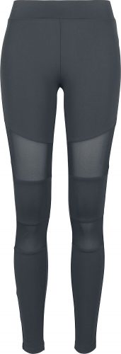 Urban Classics Ladies Tech Mesh Leggings Leginy tmavě šedá