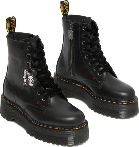 Dr. Martens Jadon Betty Boop Plateau Stiefel boty černá