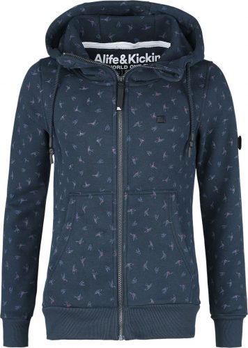 Alife and Kickin YasminAK A Sweatjacket Dámská mikina s kapucí na zip modrá