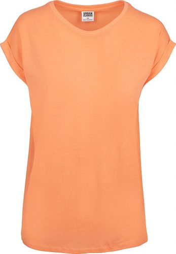 Urban Classics Ladies Extended Shoulder Tee Dámské tričko meruňková