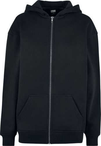 Urban Classics Ladies Oversized Zip Hoody Dámská mikina s kapucí na zip černá