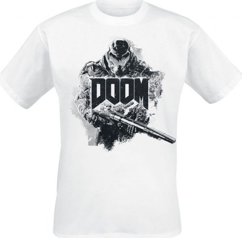 Doom Slayer Tričko bílá