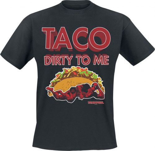 Deadpool Taco Dirty To Me Tričko černá