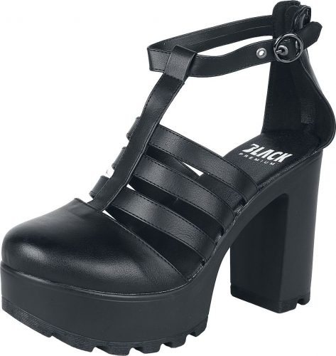 Black Premium by EMP Plateau High Heels obuv černá