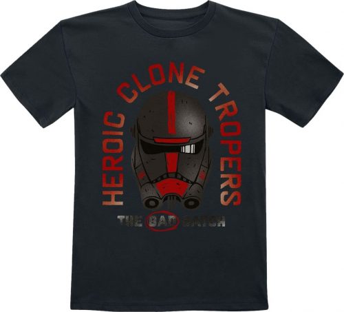 Star Wars Kids - The Bad Batch - Heroic Clone Troopers detské tricko černá