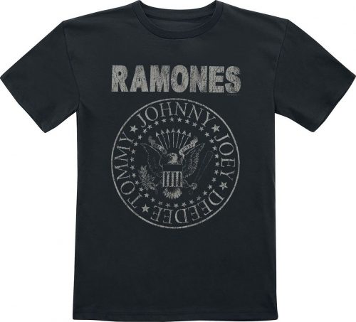 Ramones Kids - Seal Hey Ho Lets Go Backprint detské tricko černá