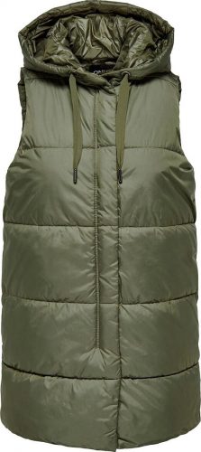 Only Newasta Puffer Waistcoat Vesta olivová