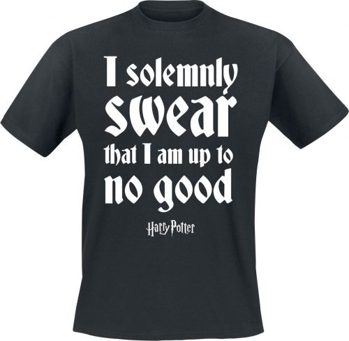 Harry Potter I Solemnly Swear That I Am Up To No Good Tričko černá