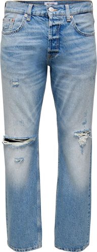 ONLY and SONS ONSEDGE Loose Light Blue 4067 Jeans Džíny světle modrá