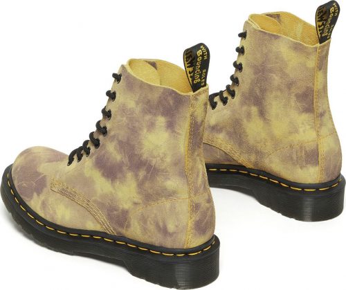 Dr. Martens 1460 Pascal Burnt Yellow Grunge Tie Dye boty vícebarevný