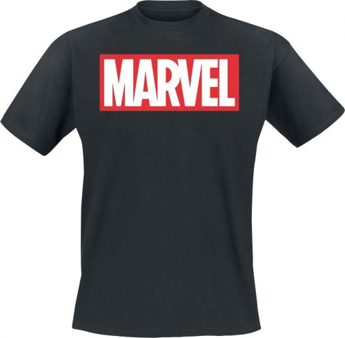 Marvel Logo Tričko černá