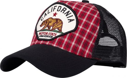 King Kerosin RED BEAR Trucker kšiltovka cervená/cerná